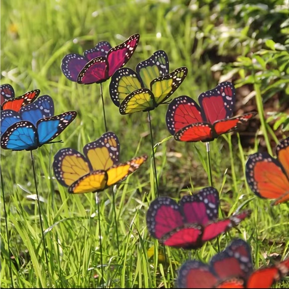 Butterfly Garden/Plant Sticks Set of 10 - Picture 3 of 8